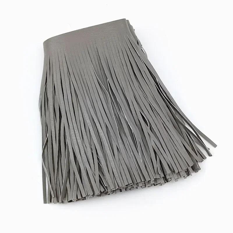 2Meters Fringe Ribbon 10-30cm Leather Suede Tassel Lace for Dresses Decoration Handbag Luggage Trimming Sewing Accessories