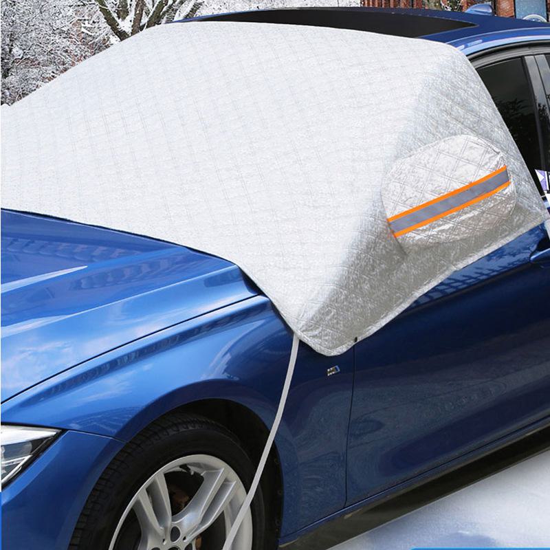 Winter Car Front Windshield Half Cover: Sunscreen, Rainproof, Heat Insulation, Thickened Shield