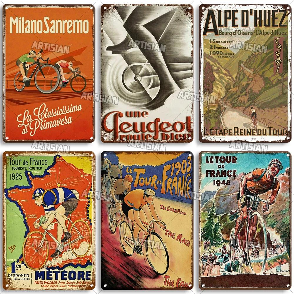 Segno di Latta Metallico Bicicletta Arrugginita Piatto Decorativo Casa Bar Studio Segni Metallici Poster Metallico Vintage Targhetta Metallica da Viaggio Piatto da Parete