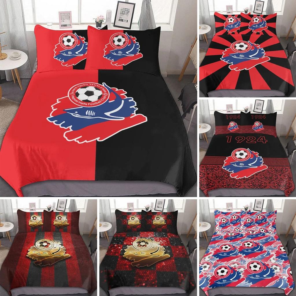 3D-gedrucktes Hapoel Haifa Bettwäscheset Bettbezug Schlafzimmer Bettdeckenbezüge Einzelbett Twin King Size und Steppdeckenbezug Heimtextilien
