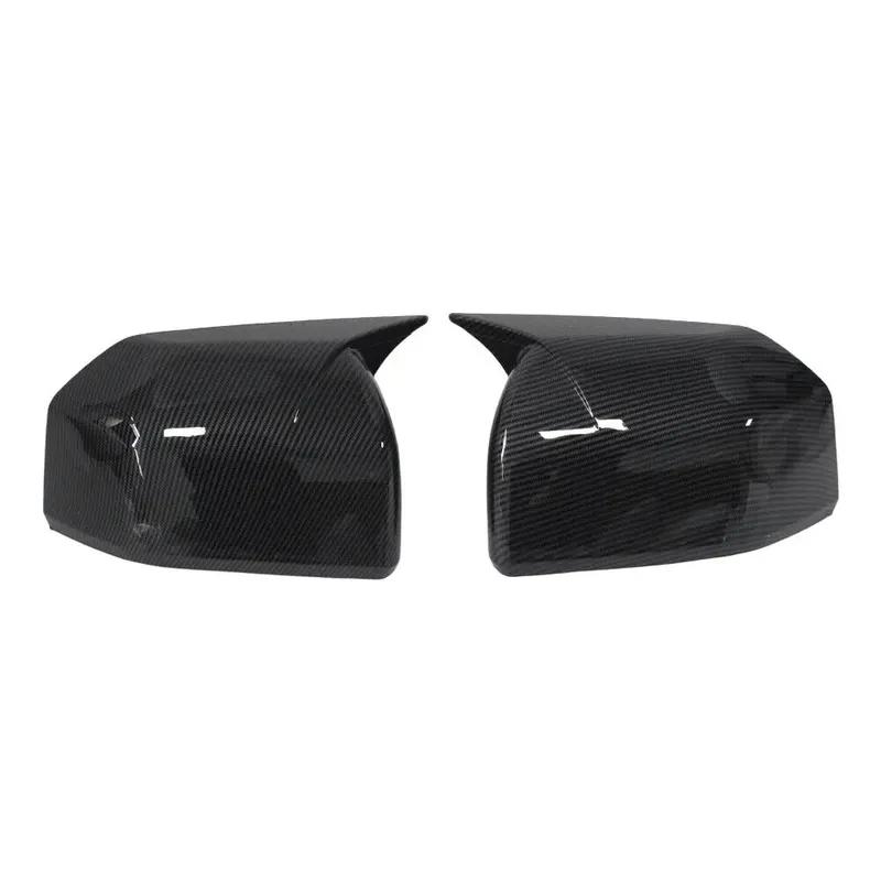 For Ford F150 F-150 2015- Car Sticker Rearview Side Mirror Cover Wing Cap Exterior Door Rear View Case Trim Carbon Look