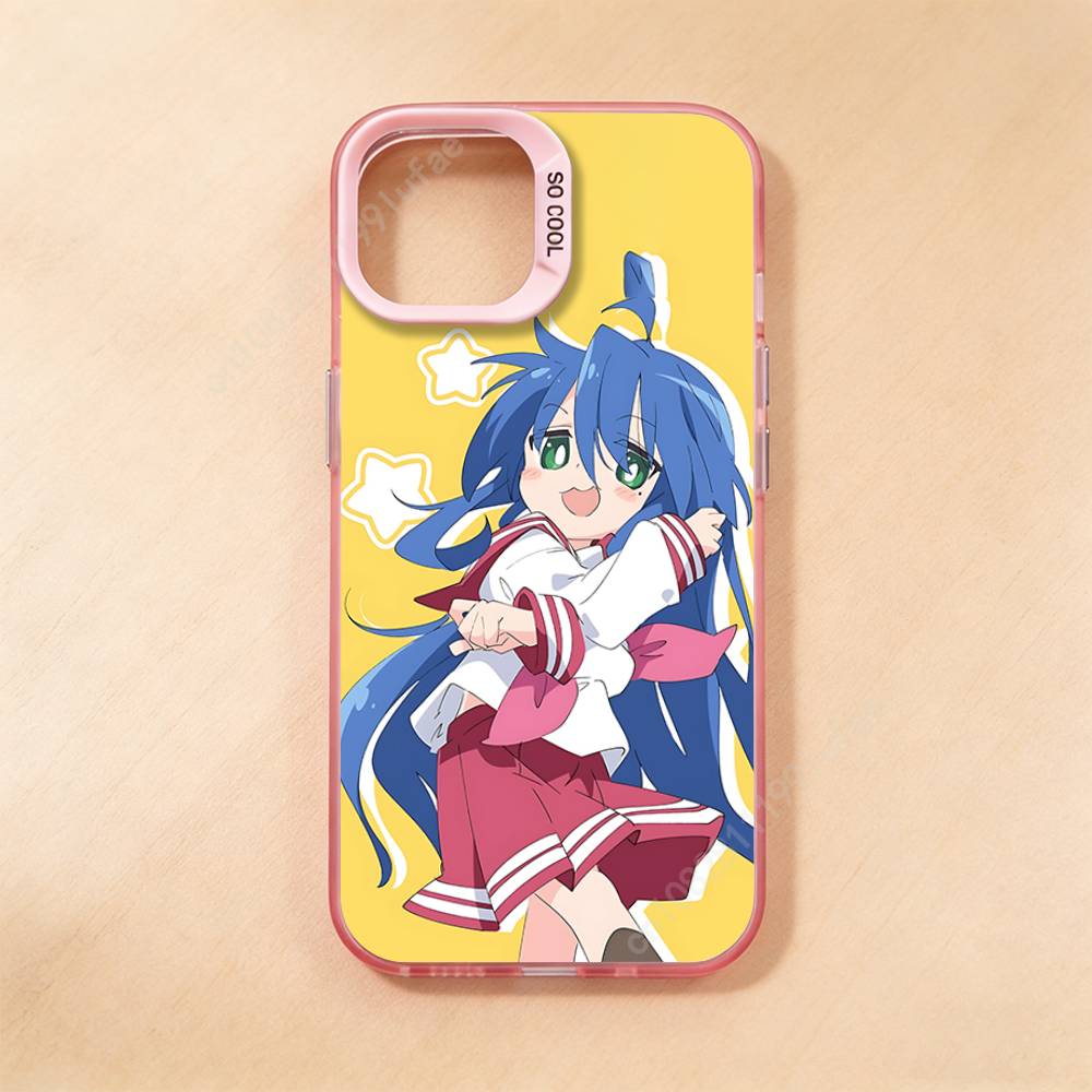 Anime Konata Izumi Phone Case for iPhone 17 16 15 14 13 12 11 Pro Plus Max Air Mini TPU Bumper