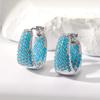 Chunky Earrings Artificial Turquoise Earrings Wedding Bridal Bridesmaids  Valentine's Day Jewelry for Women Lover Mother