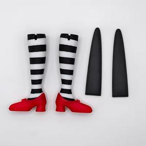 1 pair of cake card witch legs, witch leg plant garden decoration, Gothic flowerpot fence card/potted plant courtyard lawn