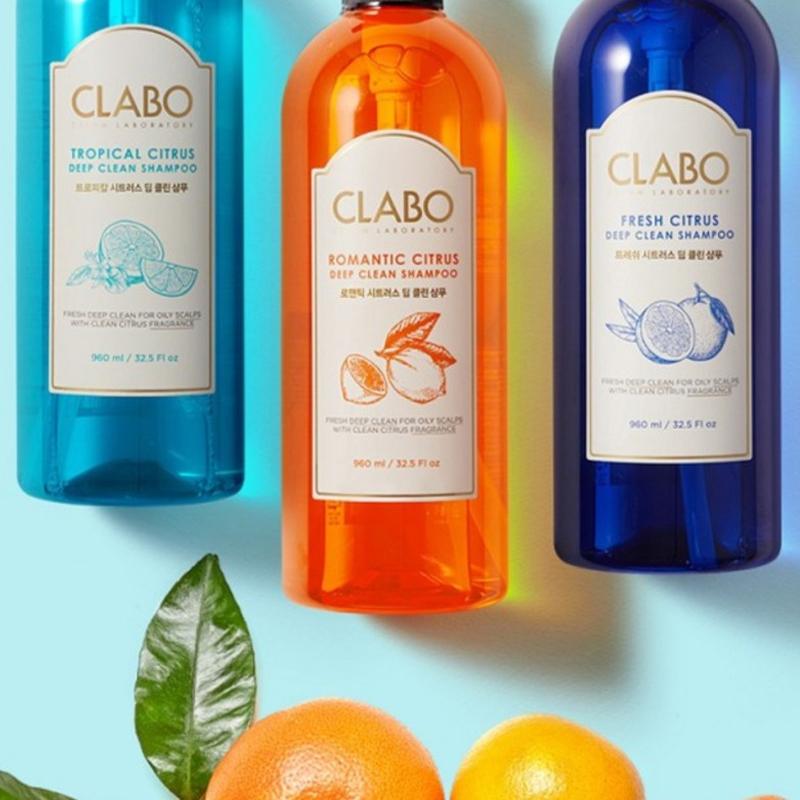 CLABO Świeży Cytrusowy Szampon Głęboko Oczyszczający 960ml