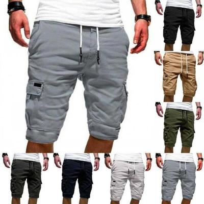 Summer Brand Printed Men's Cargo Shorts Casual Jogging Shorts Loose Multi-pocket Camouflage Work Shorts Sports Shorts