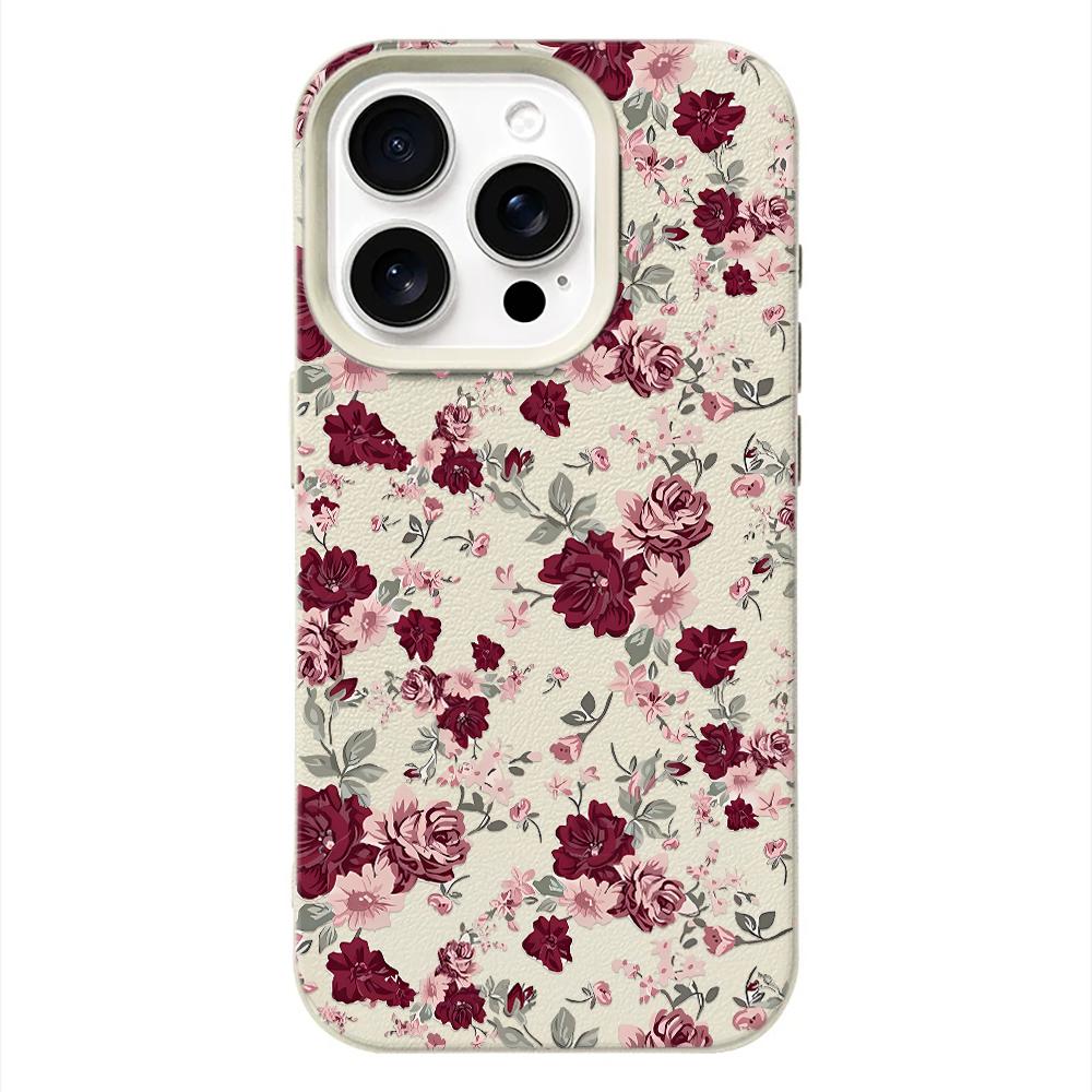 Beautiful Big Flowers Mobile Phone Case For IPhone 17 16 15 14 13 12 Pro Max 11 Ultra Slim Shockproof Cover For IPhone Air