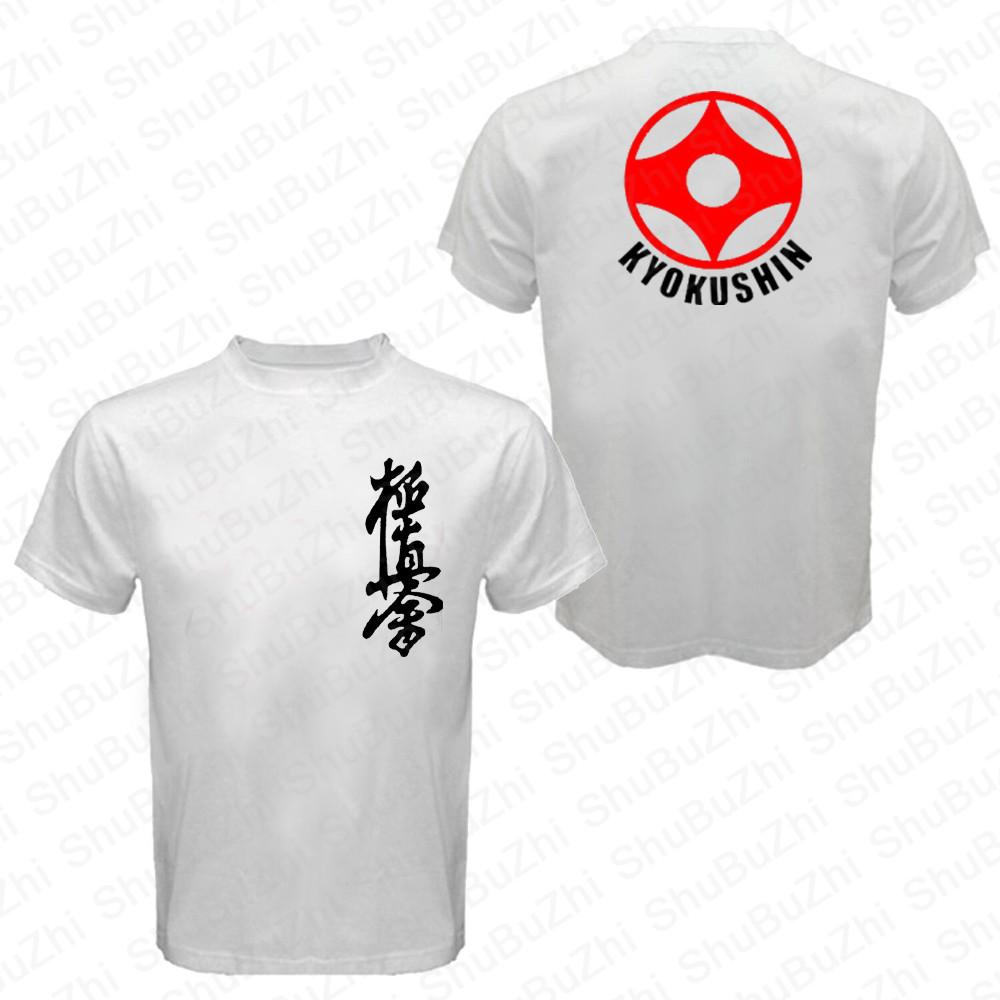 Kyokushinkai Kyokushin t-shirt Kai Kan Karate tshirt One Hit Kill Mma Mix Martial Art New Men Summer Cotton T Shirt