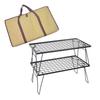 OEING Portable Outdoor BBQ Camping Mesh Table
