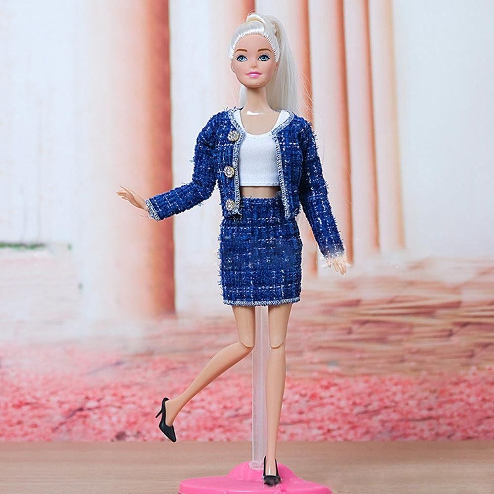 1 Set Fashion DIY Kids Gift Toy Girl Clothes Casual Wear Dolls Skirt Elegant Coat