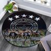 Fenerbahce Spieler Muster runder Teppich, Teppich für Wohnzimmer Schlafzimmer Spielzimmer, Rutschfeste Bodenmatte, Feiertagsgeschenke und Geburtstagsgeschenke.