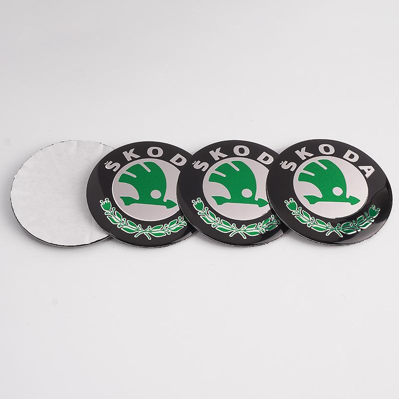 ADW1 4 Stück 56MM Auto Radnabendeckel Aufkleber Felgenabdeckungen Für Skoda Octavia Fabia Kamiq Kapoq Kodiaq Rapid Superb SCALA