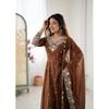 Beautiful Wedding Wear Anarkali Gown Dress Indian Bollywood Desigenr Long Suit
