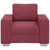 Armchair In Wine Red 100 Cm Fabric