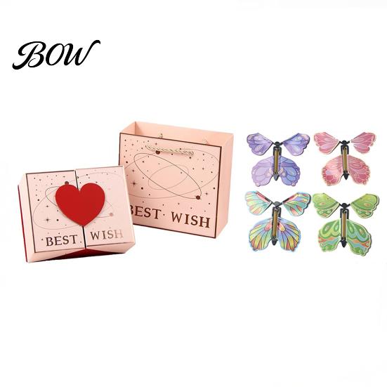 Photo Gift Box Explosion for Money Valentine's Day Pop-Up Cash Handmade Holder DIY Folding Bounce Birthday Anniversary