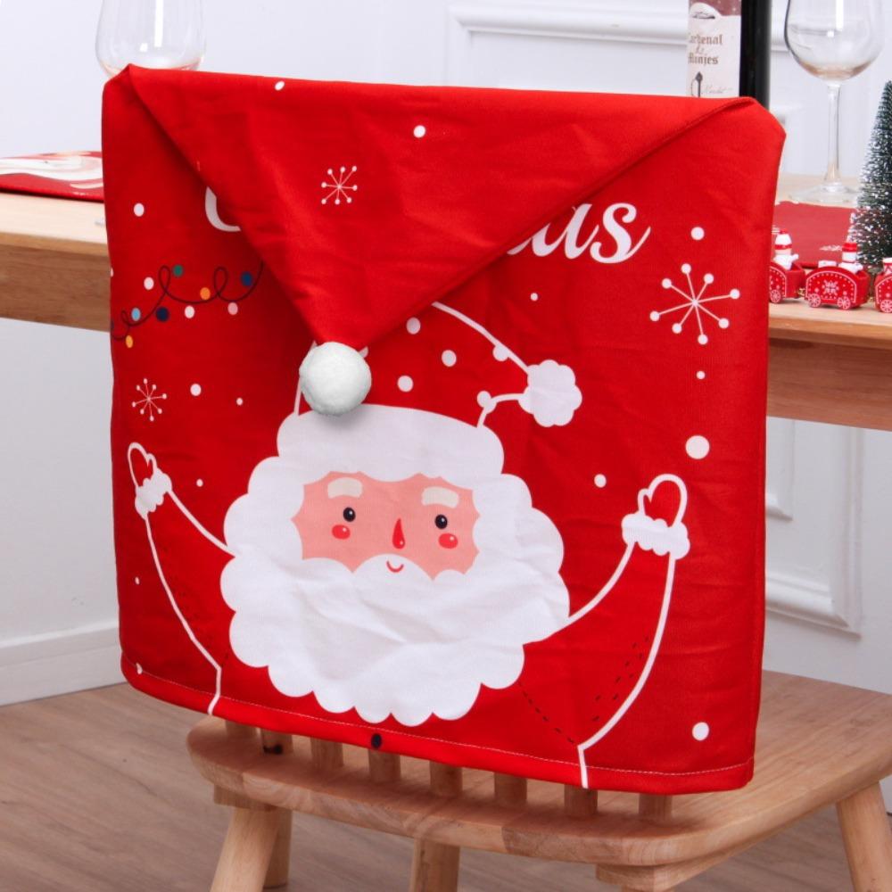 Soft Xmas Dinner Chair Seat Cover Snowman Festival Table Decor  Home Decoration