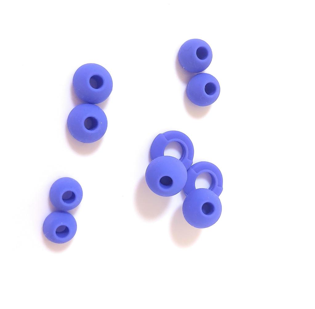 LaShur Clear Multiple Perfect for Airplanes Noise-Canceling Earplugs, 4-Size Set, Case, Reusable, Sizes, Cute, Portable, Exams, (Color Purple)