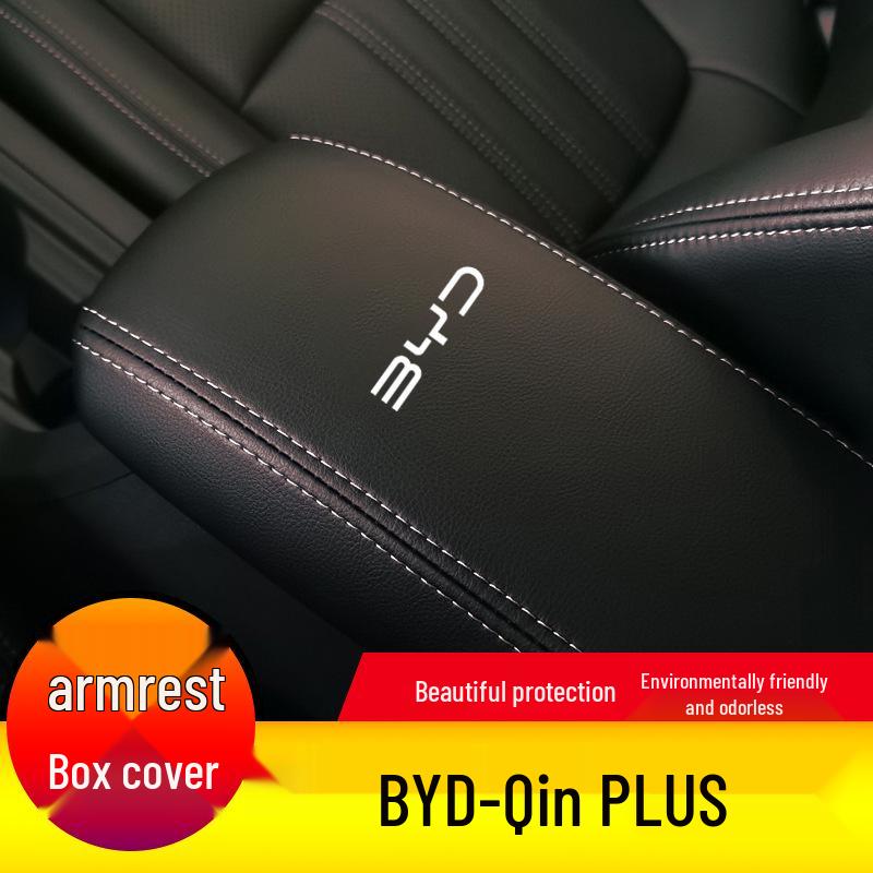 Compatible Armrest Box Leather Cover for BYD Qin PLUS and Destroyer