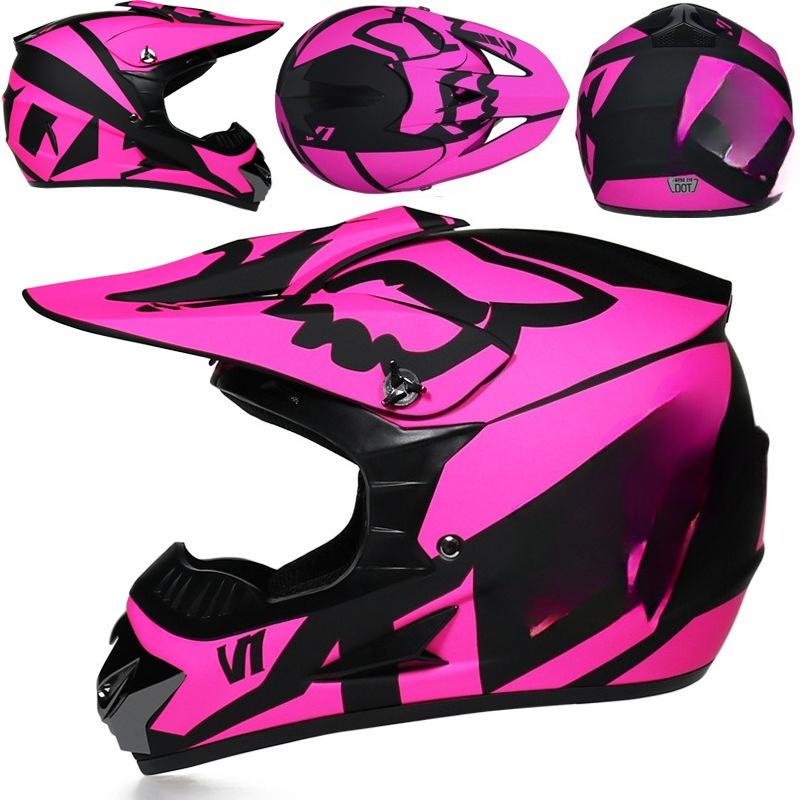 Four Seasons Motorcycle Off-road Helmet for Men and Women, Electric Bike Helmet, Mountain Bike Off-road Helmet, Racing Speed Descent Pedal
