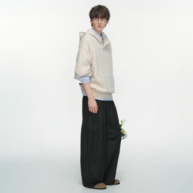 ICH MODE Unisex Kapuzenpullover aus Wollmischung