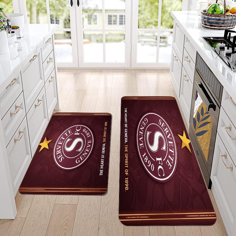 Servette FC Flannel Area Rug Soft Kitchen Floor Mat Non Slip Carpet Room Decor