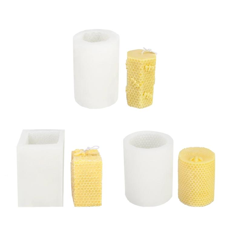 Honeycomb Candle Molds Non-stick Easy to De-mold for DIY Candle Soap Plaster