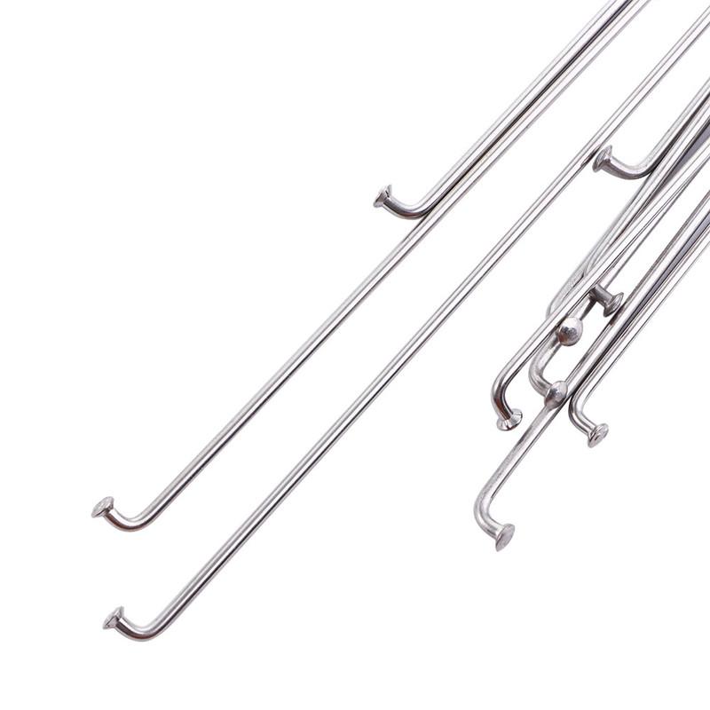 10Pcs 14G Bicycle Spokes With Nipples Stainless Steel Mountain Road Bike High Strength Bicycle Spokes 240mm-305mm