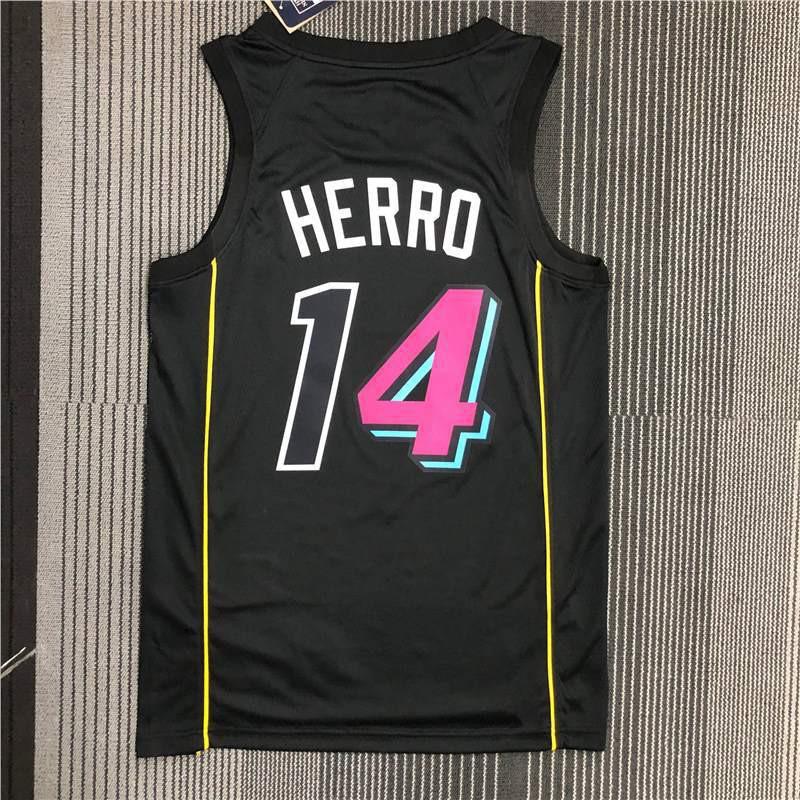 Camisa de Basquete Miami Heat Estampa Personalizada Jovem Adulto Roupa Esportiva de Performance Tecido Respirável de Carvão de Bambu