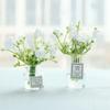 1:6 1:8 Scale Jasmine Dollhouse Miniature Handmade Easily Matched Dollhouse Flower Vase Set Model Decor for Micro Landscape