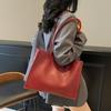 Versatile High-end Tote Bag Women's Large-capacity Commuter Shoulder Underarm Bag Niche Design Bucket Bag