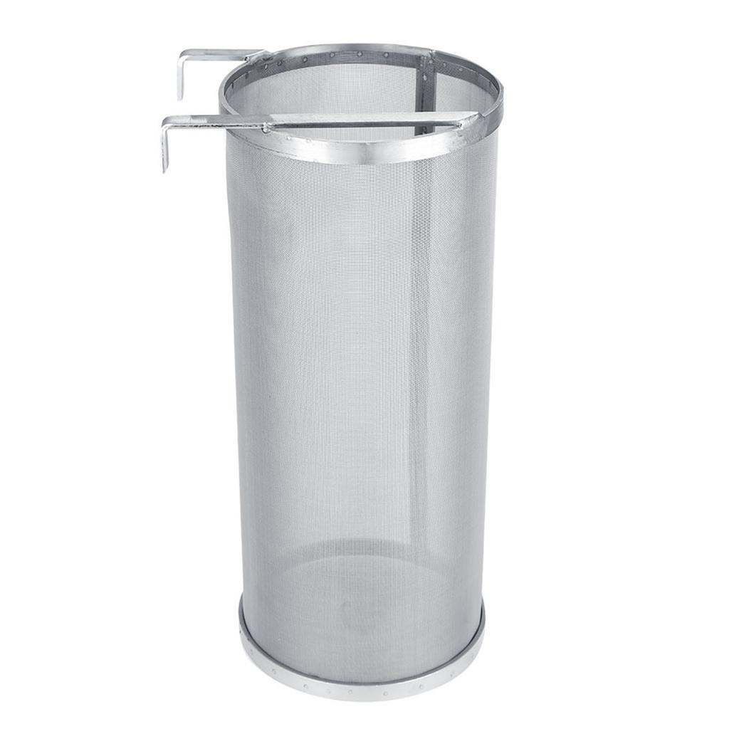300 Micron Stainless Steel Filter Mesh with Hook, Corrosion Resistant Strainer for Homebrew Beer Wine Making Equipment