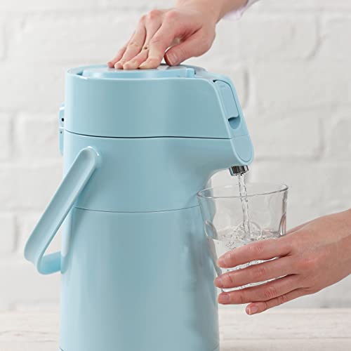 Pearl Metal Air Pot, 2.2L, Stainless Steel, Insulated, Tabletop, Wide Mouth, Upward-Angled, Milky White, Eco Stage HB-6759