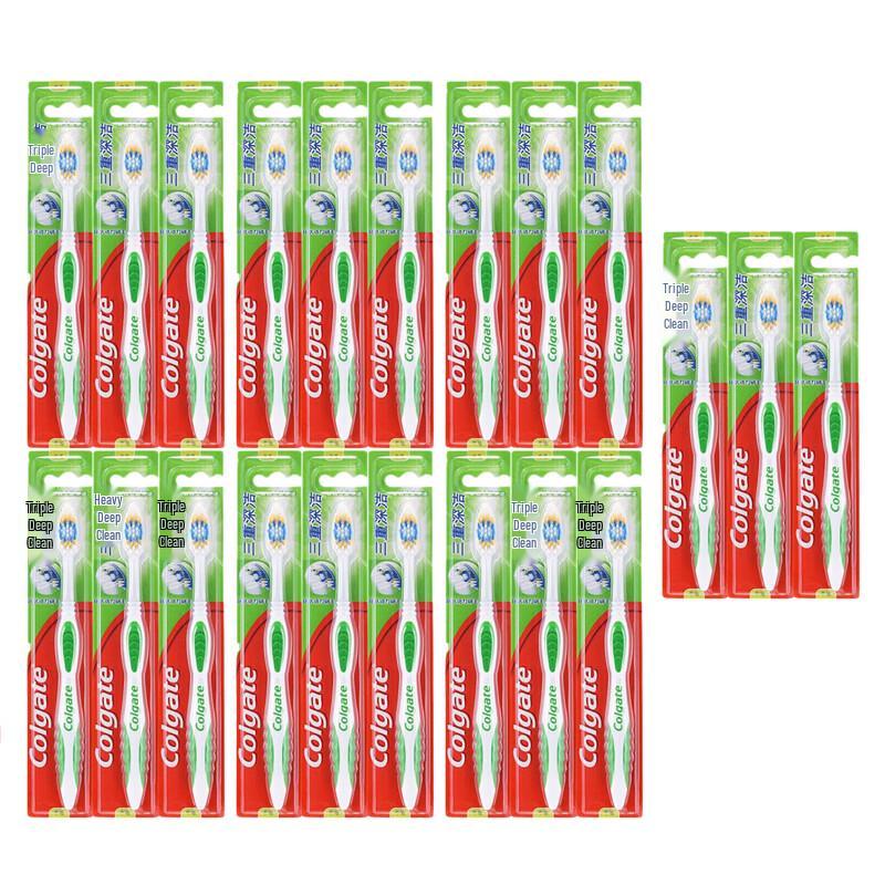 Colgate Triple Deep Clean Gentle Gum Care Toothbrush 21-Pack