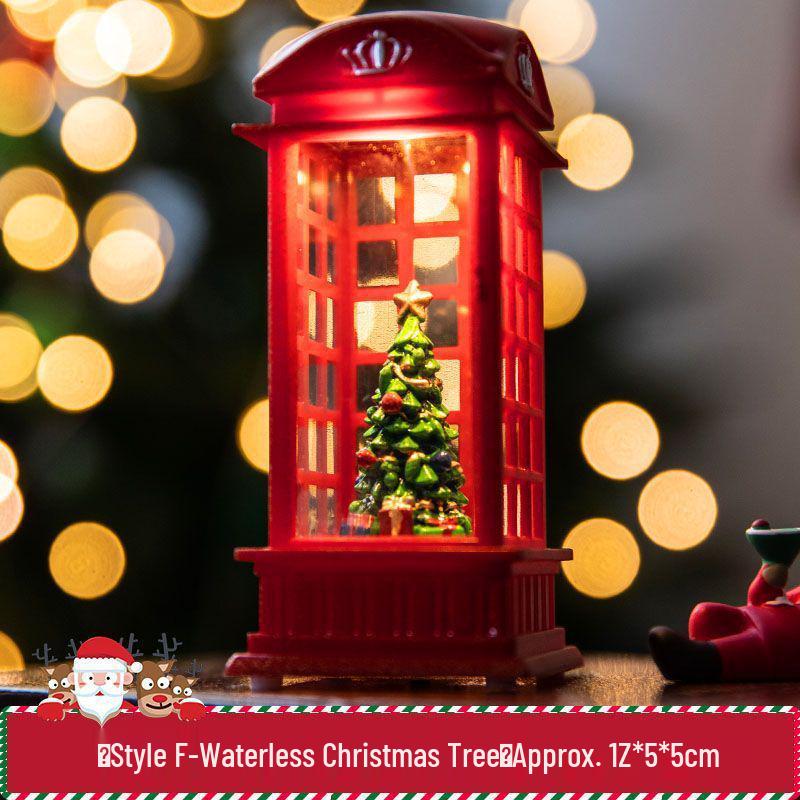 Vintage Light-Up Santa Claus Train Christmas Ornaments for Toddlers