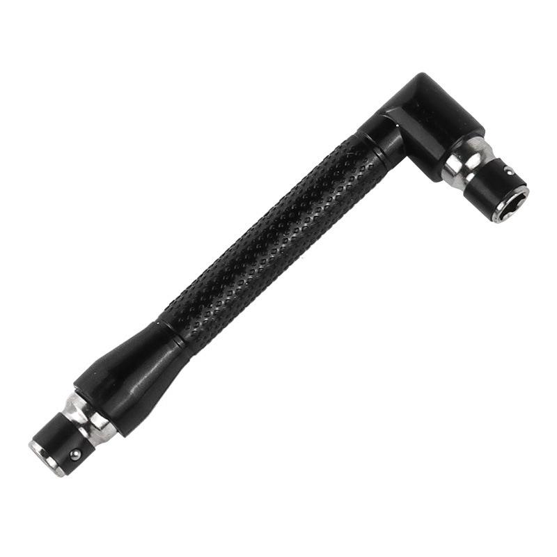 7-Shaped L-Type Dual-Head Socket Wrench with 6.35mm Air Screwdriver Bit Extension