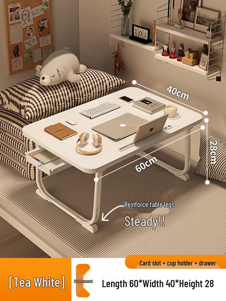 Compact Folding Bedside Desk – Ideal for Students, Dorms, and Offices