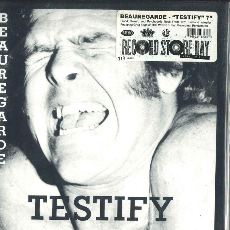 

7inch Record BEAUREGARDE - Testify JPR027 Jackpot Records 2014 US Rock