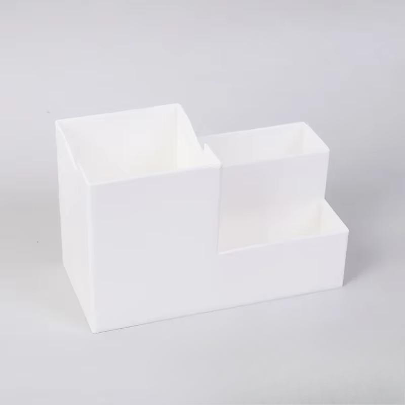 New Solid Creative Stationery Pen Desk Holder Desktop Mobile Phone Holder Organizing Box Large Capacity Office Storage Supplies