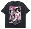 Hot Call of The Night Graphic T-shirt Gothic Aesthetic Streetwear Unisex Oversized Summer Cotton Washed Retro Tee Clothing Tops