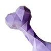 Faceted Bone Dog Toy Rubber Dog Chew Toy Teeth Cleaning Dog Bone Toy for Aggressive Chewers Puppy Teething Interactive Fetch Play