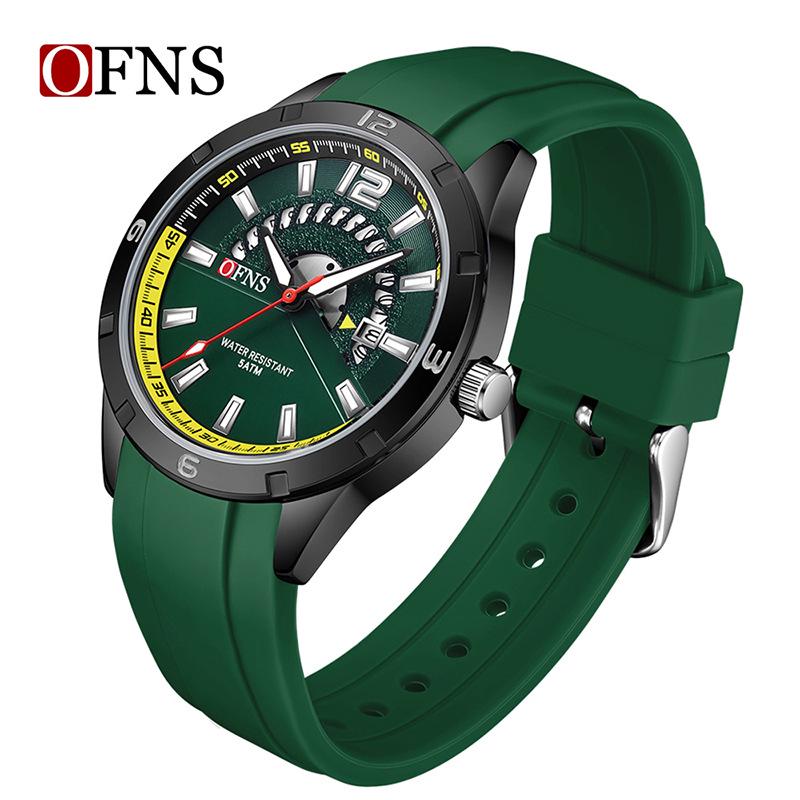 Oufanni Men s Luminous Waterproof Quartz Watch with Calendar - Casual Business Style