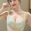 Gather Bra Women's Breathable Hole Cup Push Up Lace Adjustable Bra
