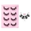 High Imitation Fried Mink Hair False Eyelashes Multi-Layer Dense Curled 4 Pairs Of Eyelashes