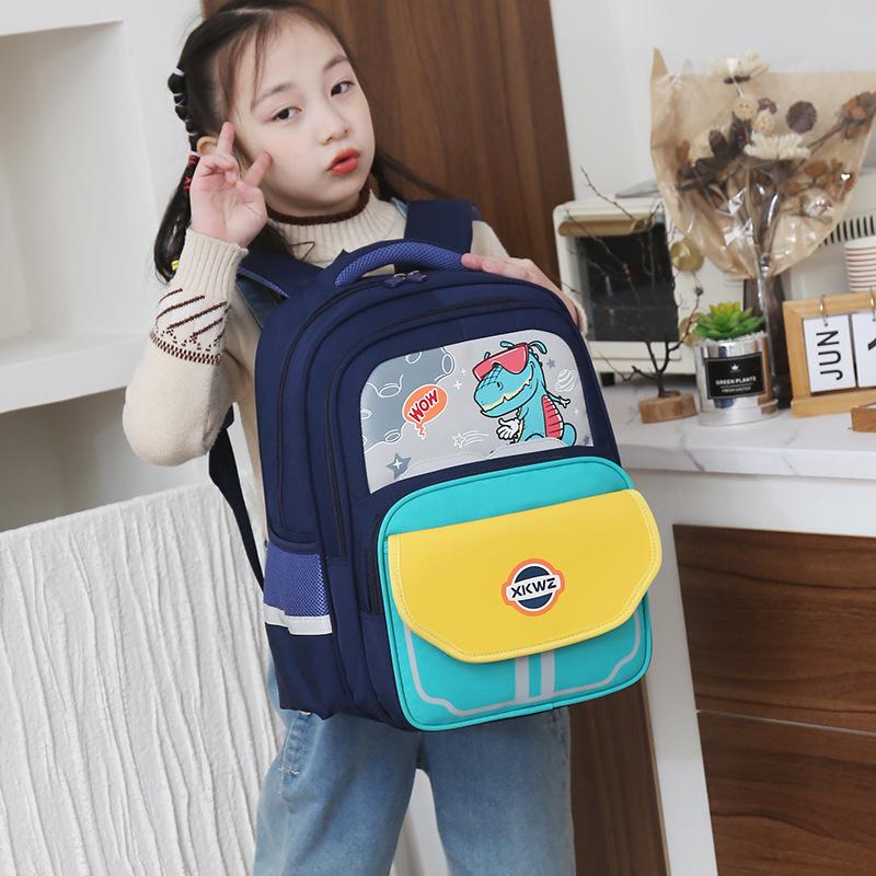 Schoolbag Cartoon Children's Student Bag 3rd to 6th Grade Student School Bag Lightweight Ridge Protection and Burden Reduction Cartoon Cute Backpack