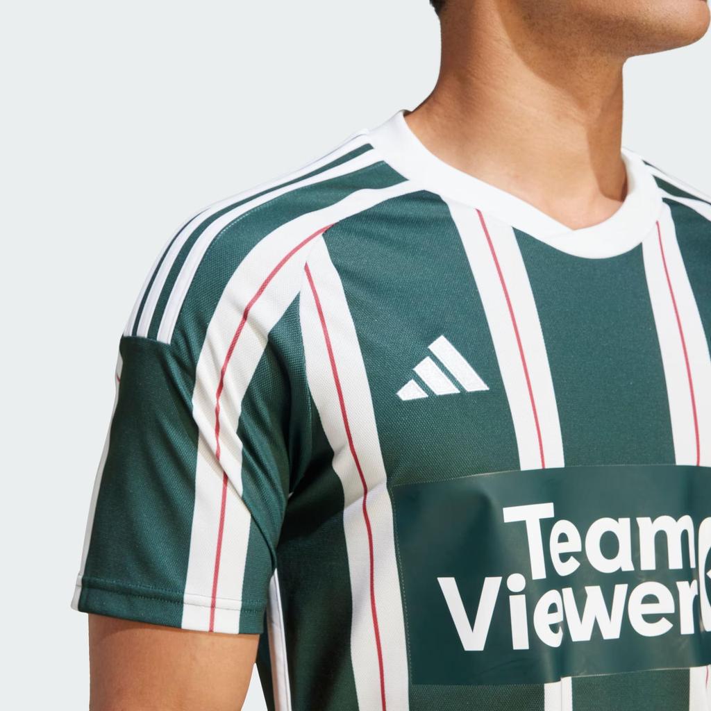 Adidas Manchester United Soccer Jersey Men's Night Sky Green (Unisex) Soccer Jerseys HR3675