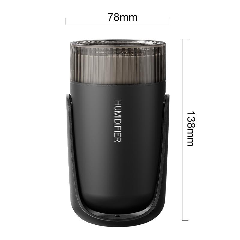 

300 мл Автомобильный увлажнитель воздуха Большой объем тумана Цветная подсветка атмосферы Бесшумный аромадиффузор Эфирная ароматерапия Инструмент для интерьера Авто Мини-увлажнитель