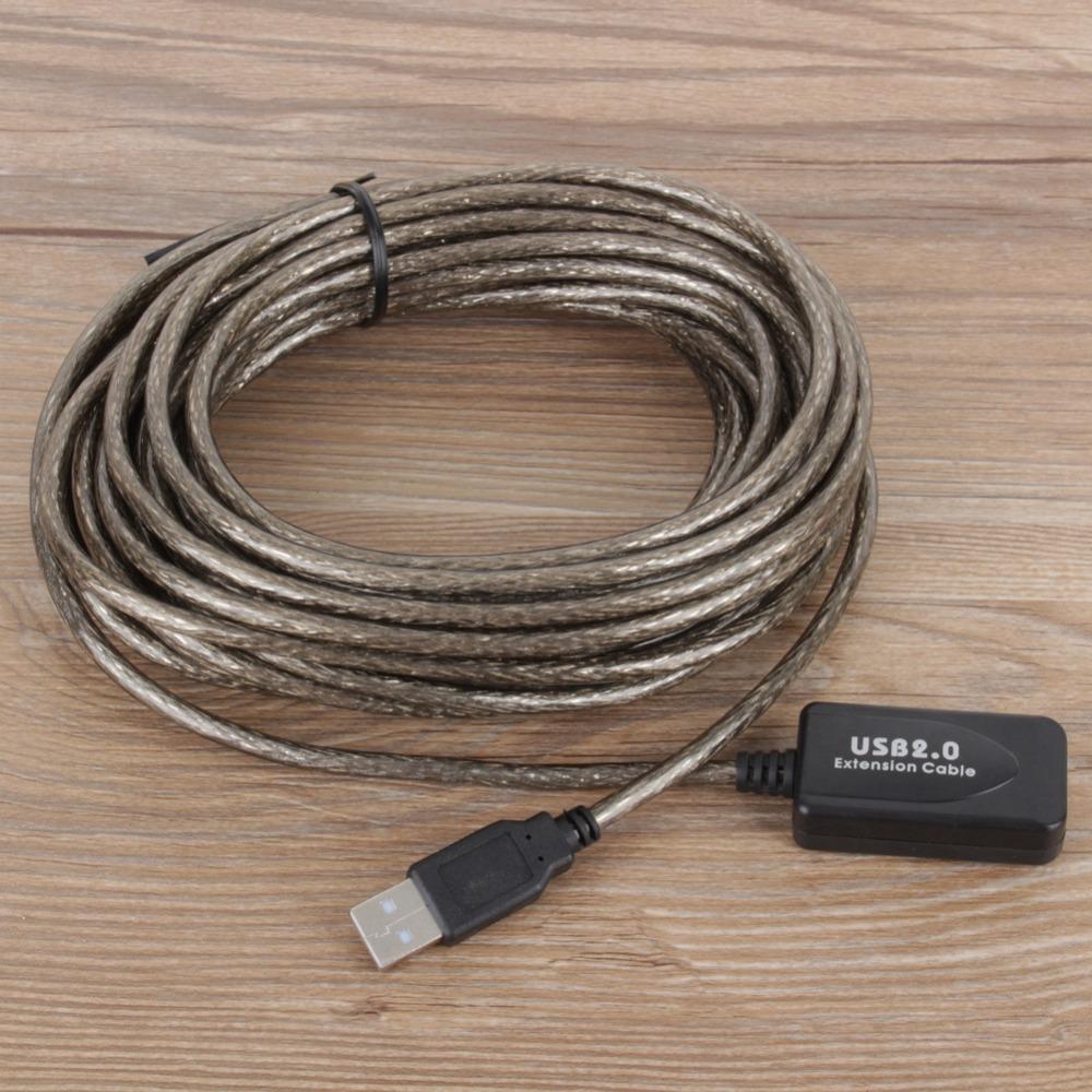 480 Mbps Speed USB 2.0 Extension Cable Plug and Play Network Card Data Cable Signal Boosting