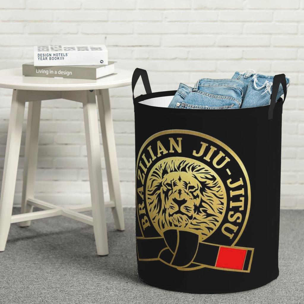 Laundry Collector Jiu-Jitsu Warrior Japanese Bjj Gi And Black Belt Mma Folding Laundry Basket Large Storage Baby Washing Basket