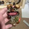 Handmade Bodhi Seed Rattle Pendant with Fruit Shell Bells - Sound Therapy Gift