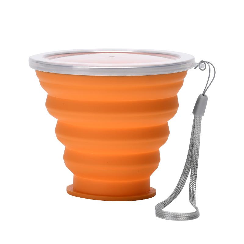 Silicone Foldable Cup with Hook: Versatile Water Cup with Lid